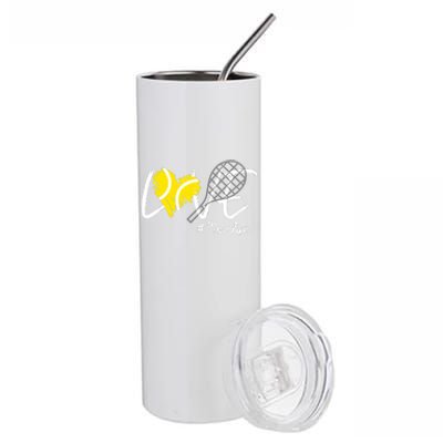 LOVE Tennis Mom Life Gift For Mom Wo Mother's Day Stainless Steel Tumbler