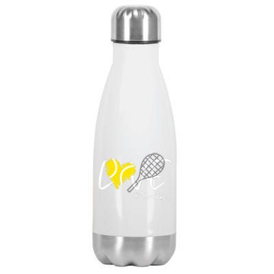 LOVE Tennis Mom Life Gift For Mom Wo Mother's Day Stainless Steel Insulated Water Bottle