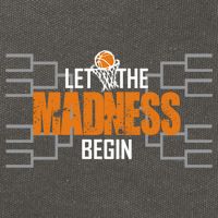 Let The Madness Begin A Funny Gift For Basketball Madness College March Cotton Canvas Backpack