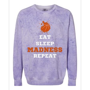 Let The Madness Begin Basketball Madness College Colorblast Crewneck Sweatshirt