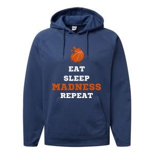 Let The Madness Begin Basketball Madness College Performance Fleece Hoodie