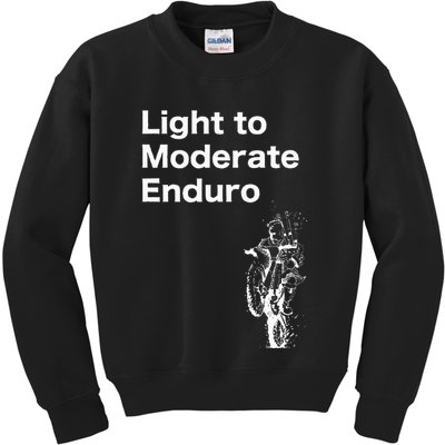 Light To Moderate Enduro Kids Sweatshirt