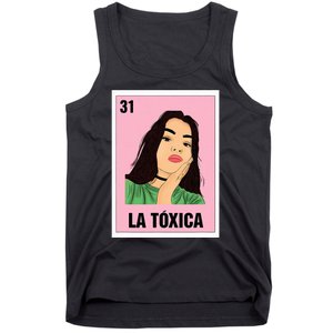 La Toxica Mexican Bingo Card Game Funny Girl Boss Spanish Tank Top