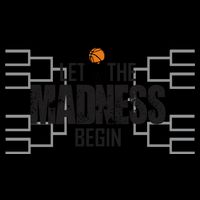 Let The Madness Begin College March Brackets Tournament Zip Tote Bag