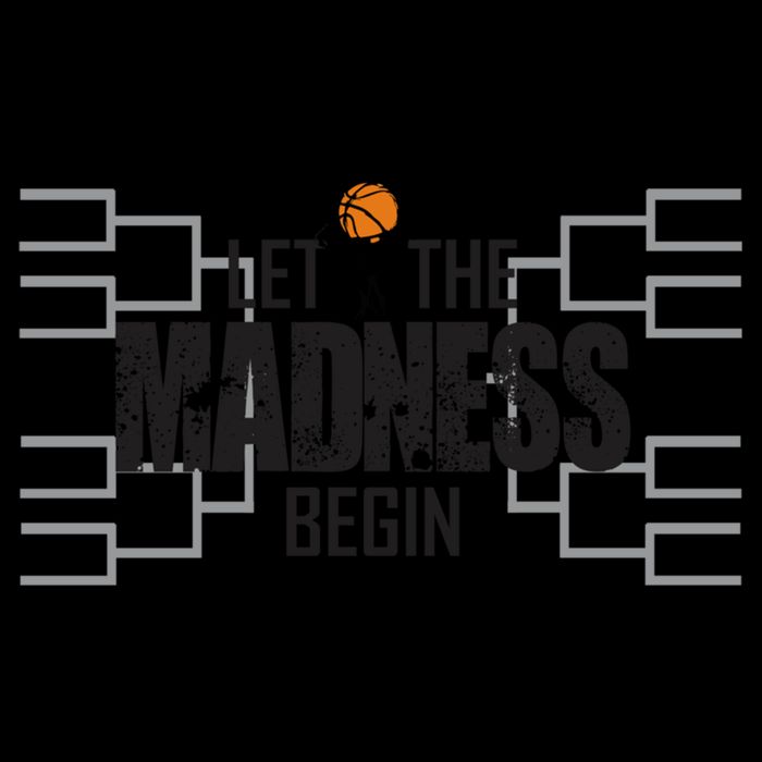 Let The Madness Begin College March Brackets Tournament Zip Tote Bag