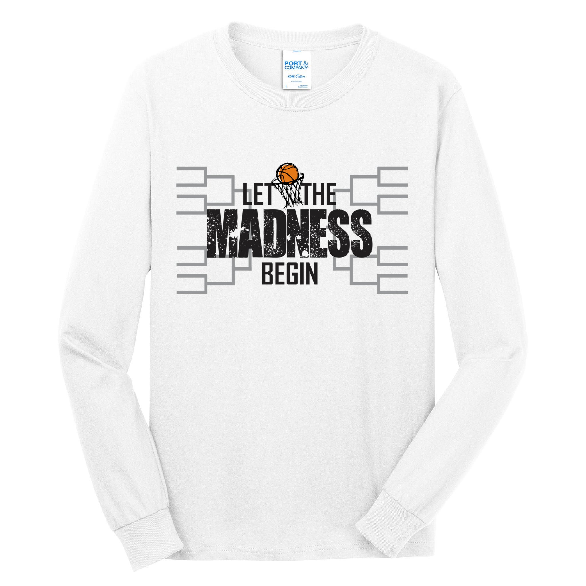 Let The Madness Begin College March Brackets Tournament Tall Long Sleeve T-Shirt