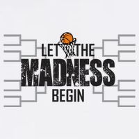 Let The Madness Begin College March Brackets Tournament Youth Performance Sprint T-Shirt