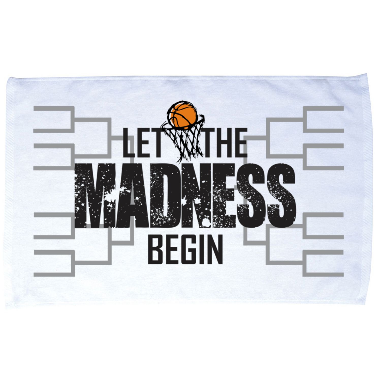 Let The Madness Begin College March Brackets Tournament Microfiber Hand Towel