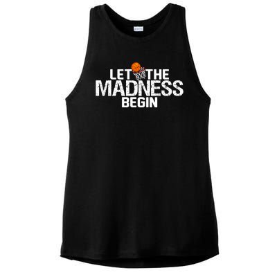 Let The Madness Begin Ladies PosiCharge Tri-Blend Wicking Tank