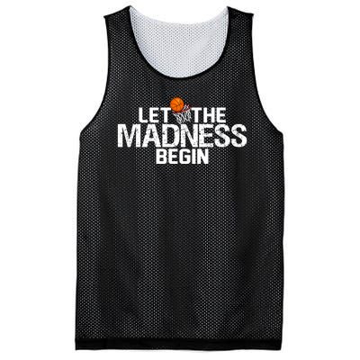 Let The Madness Begin Mesh Reversible Basketball Jersey Tank