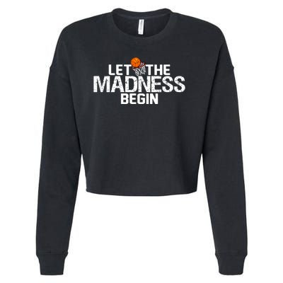 Let The Madness Begin Cropped Pullover Crew