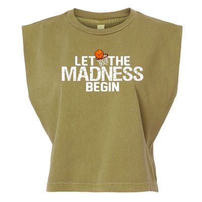 Let The Madness Begin Garment-Dyed Women's Muscle Tee