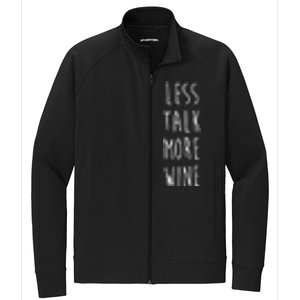 Less Talk More Wine Stretch Full-Zip Cadet Jacket