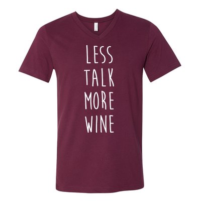 Less Talk More Wine V-Neck T-Shirt