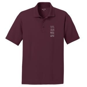 Less Talk More Wine PosiCharge RacerMesh Polo