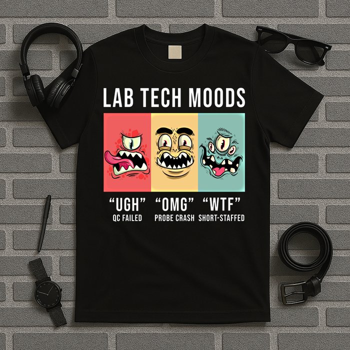 Laboratory Technician Medical Technologist Lab Tech Moods T-Shirt