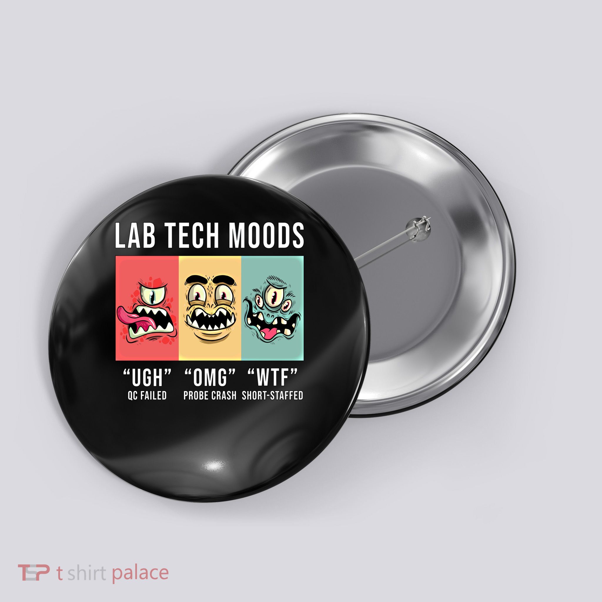 Laboratory Technician Medical Technologist Lab Tech Moods Button