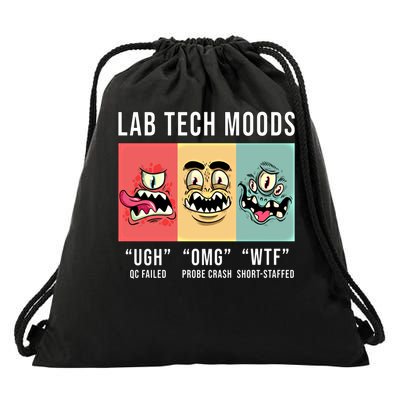 Laboratory Technician Medical Technologist Lab Tech Moods Drawstring Bag