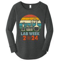 Laboratory Tech Medical Technician Scientist Lab Week 2024 Women's Perfect Tri Tunic Long Sleeve Shirt