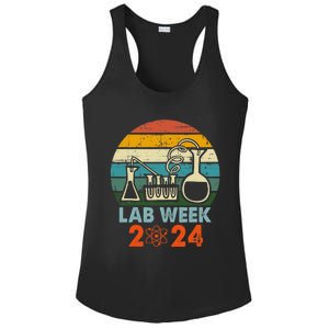 Laboratory Tech Medical Technician Scientist Lab Week 2024 Ladies PosiCharge Competitor Racerback Tank