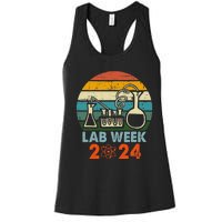 Laboratory Tech Medical Technician Scientist Lab Week 2024 Women's Racerback Tank