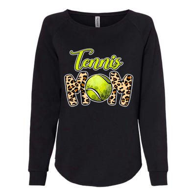 Leopard Tennis Mom Life Game Day Mama Mothers Day Gift Womens California Wash Sweatshirt