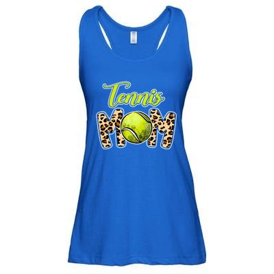 Leopard Tennis Mom Life Game Day Mama Mothers Day Gift Ladies Essential Flowy Tank