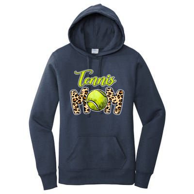 Leopard Tennis Mom Life Game Day Mama Mothers Day Gift Women's Pullover Hoodie