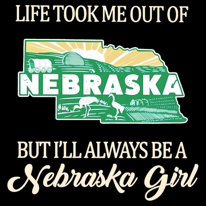 Life Took Me Out Of But Ill Always Be A Nebraska Girl Cooling Performance Crew T-Shirt