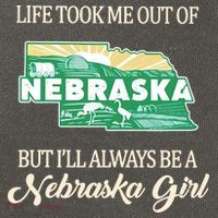 Life Took Me Out Of But Ill Always Be A Nebraska Girl Cotton Canvas Backpack