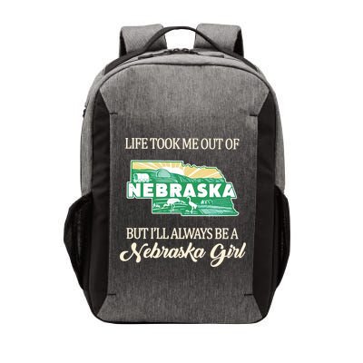 Life Took Me Out Of But Ill Always Be A Nebraska Girl Vector Backpack