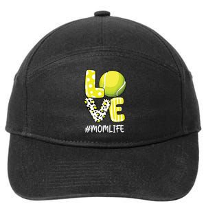 Love Tennis Mom Life Player With Leopard 7-Panel Snapback Hat