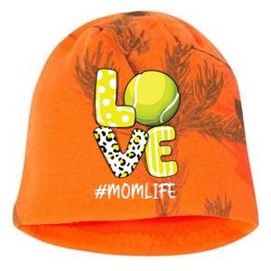 Love Tennis Mom Life Player With Leopard Kati - Camo Knit Beanie