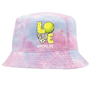 Love Tennis Mom Life Player With Leopard Tie-Dyed Bucket Hat