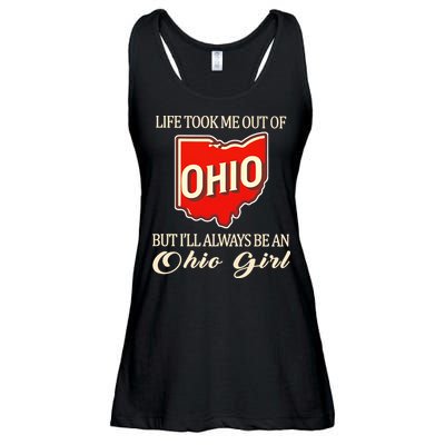 Life Took Me Out Of But ILl Always Be A Ohio Girl Ladies Essential Flowy Tank