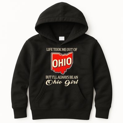 Life Took Me Out Of But ILl Always Be A Ohio Girl Kids Hoodie