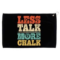 Less Talk More Chalk Funny Pool Billiards Player 8 Ball Grommeted Golf Towel