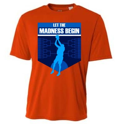 Let The Madness Begin Basketball Bring On The Big Tourney Cooling Performance Crew T-Shirt