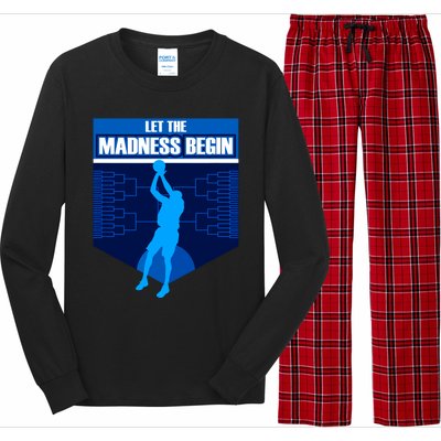 Let The Madness Begin Basketball Bring On The Big Tourney Long Sleeve Pajama Set