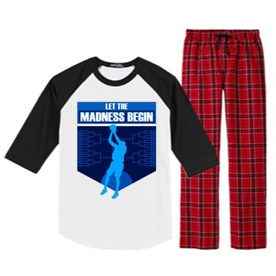 Let The Madness Begin Basketball Bring On The Big Tourney Raglan Sleeve Pajama Set