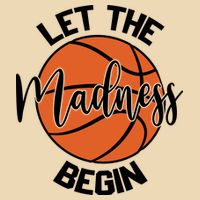 Let The Madness Begin College Basketball Drawstring Bag