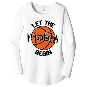 Let The Madness Begin College Basketball Women's Perfect Tri Tunic Long Sleeve Shirt