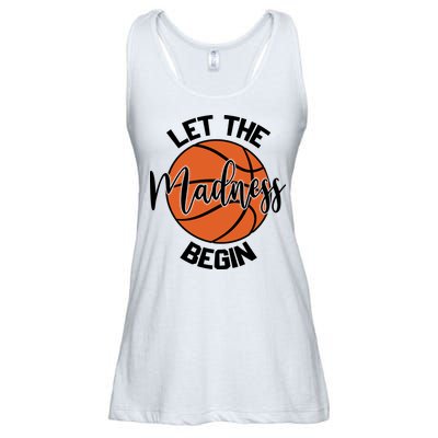 Let The Madness Begin College Basketball Ladies Essential Flowy Tank