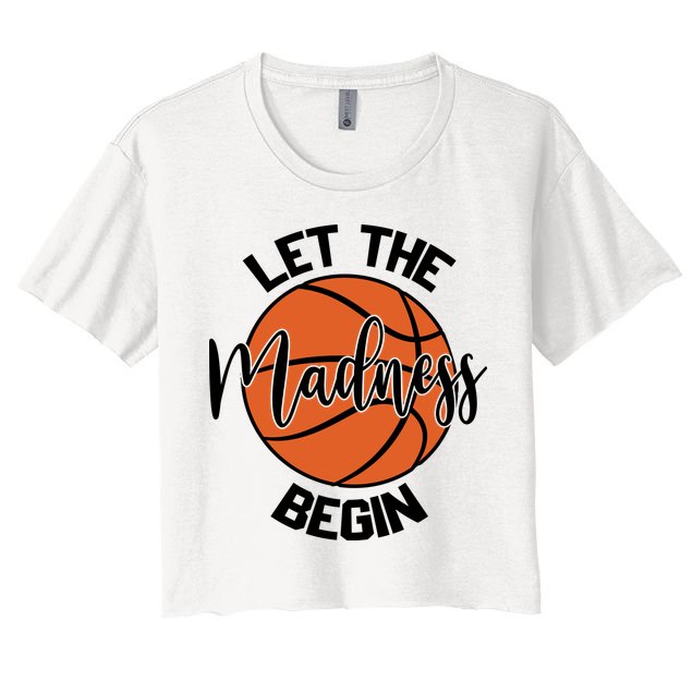 Let The Madness Begin College Basketball Crop Top