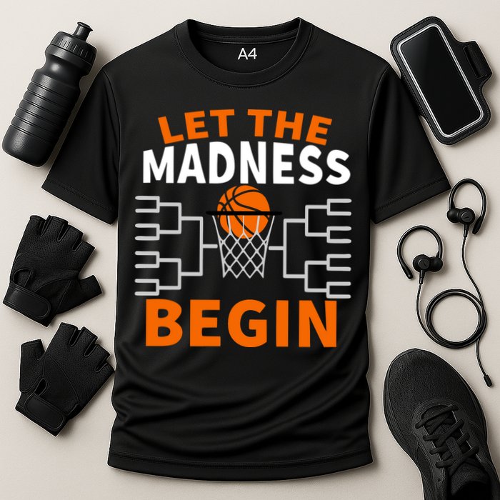 Let The Madness Begin College Basketball Cooling Performance Crew T-Shirt