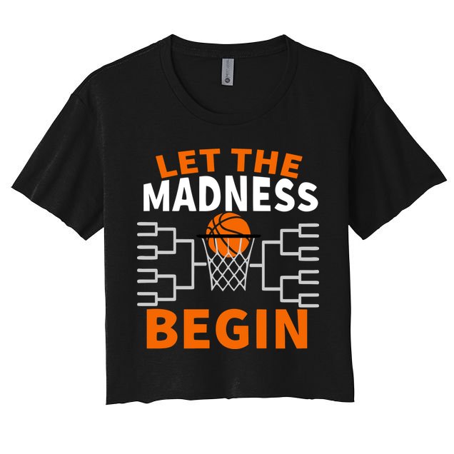 Let The Madness Begin College Basketball Crop Top