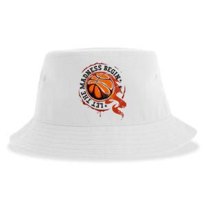 Let the Madness Begin College March Basketball Tournament Sustainable Bucket Hat