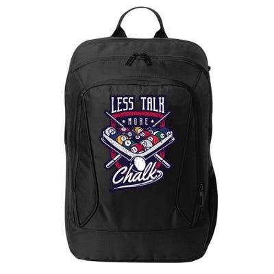 Less Talk More Chalk Billiards City Backpack