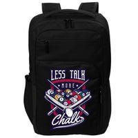 Less Talk More Chalk Billiards Impact Tech Backpack