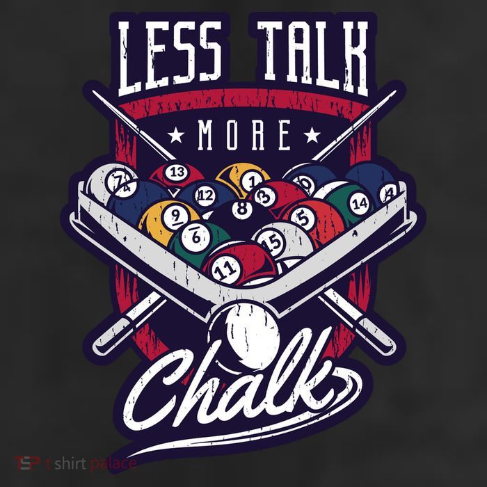 Less Talk More Chalk Billiards 11oz C Handle Ceramic Mug